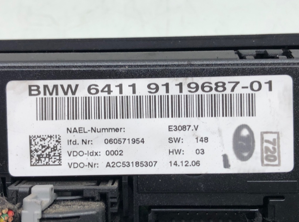 Блок управления печки/климат-контроля для BMW 3 E90/E91/E92/E93, 2007 г. 3.0 i бензин б/у — фото 6