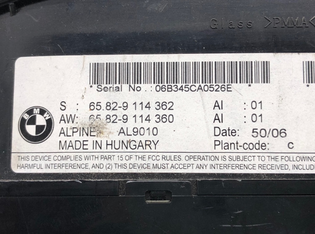 Дисплей для BMW 3 E90/E91/E92/E93, 2007 г. 3.0 i бензин б/у — фото 5