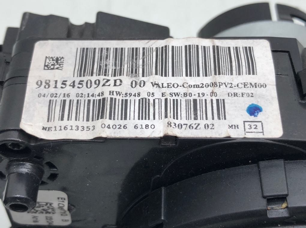 Переключатель подрулевой (стрекоза) для Peugeot 2008, 2016 г. 1.2 i бензин б/у — фото 5