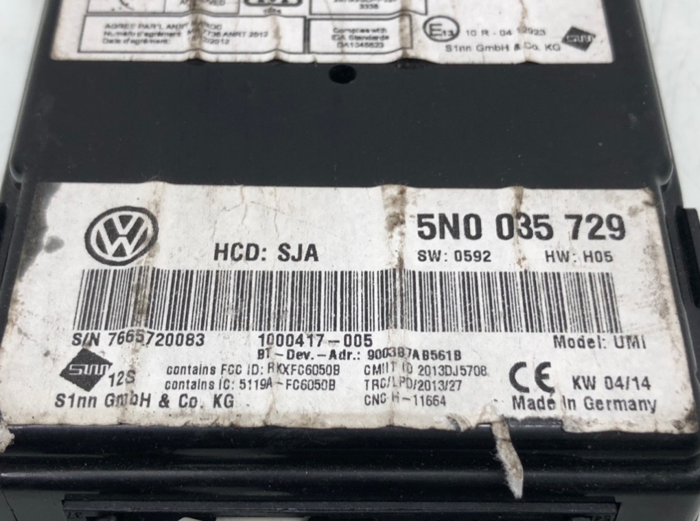 Блок мультимедиа для Volkswagen Jetta, 2014 г. 2.0 TDi дизель б/у — фото 6