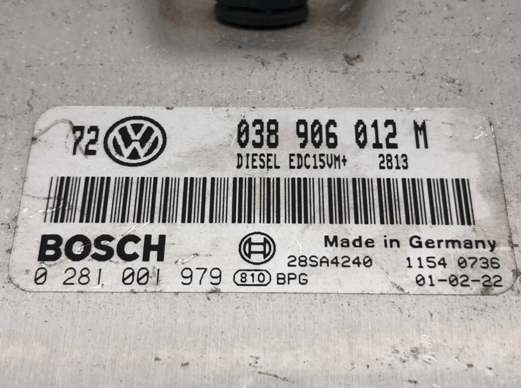 Блок управления двигателем для Volkswagen Bora, 2001 г. 1.9 TDi дизель б/у — фото 5