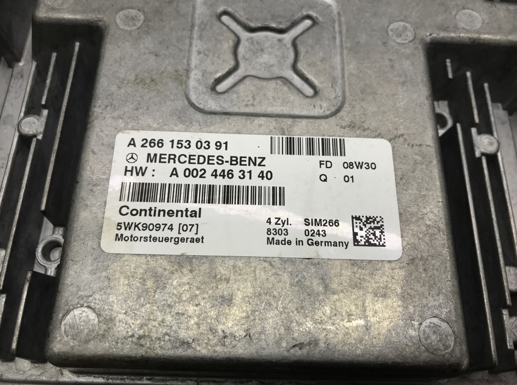 Блок управления двигателем для Mercedes B W245, 2008 г. 1.5 i бензин б/у — фото 7