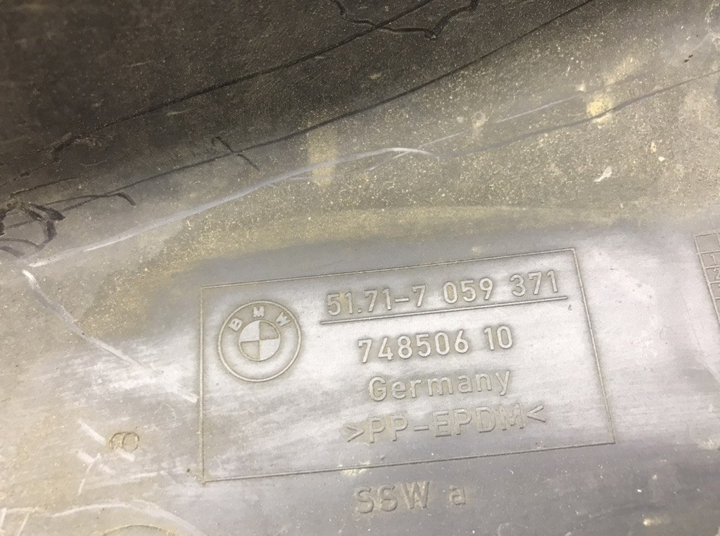 Защита арок передняя левая (подкрылок) для BMW 1 E87/E81/E82/E88, 2004 г. 1.6 i бензин б/у — фото 7