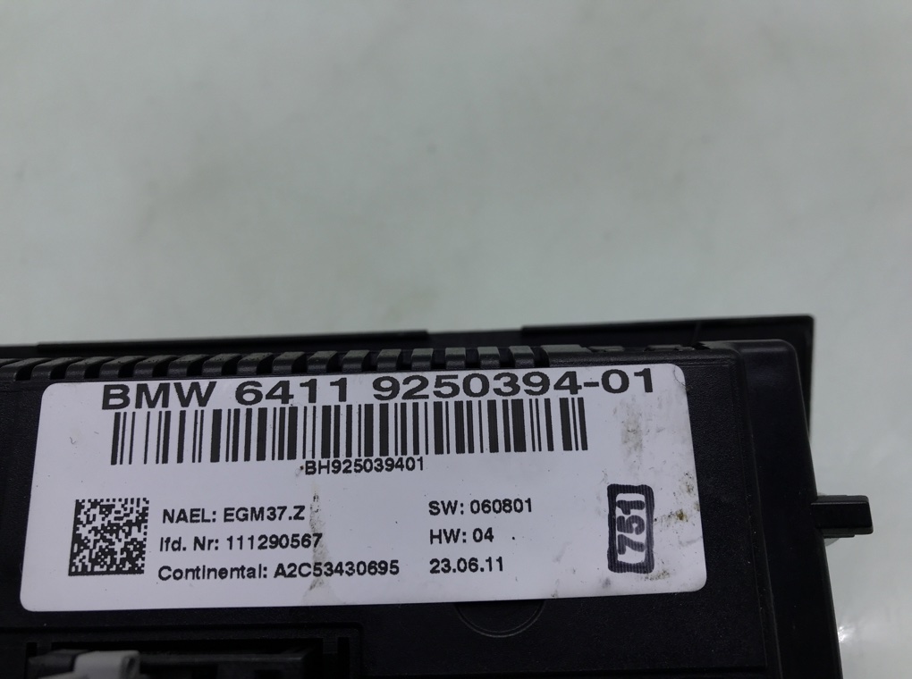 Блок управления печки/климат-контроля для BMW 3 E90/E91/E92/E93, 2011 г. 2.0 TD дизель б/у — фото 5