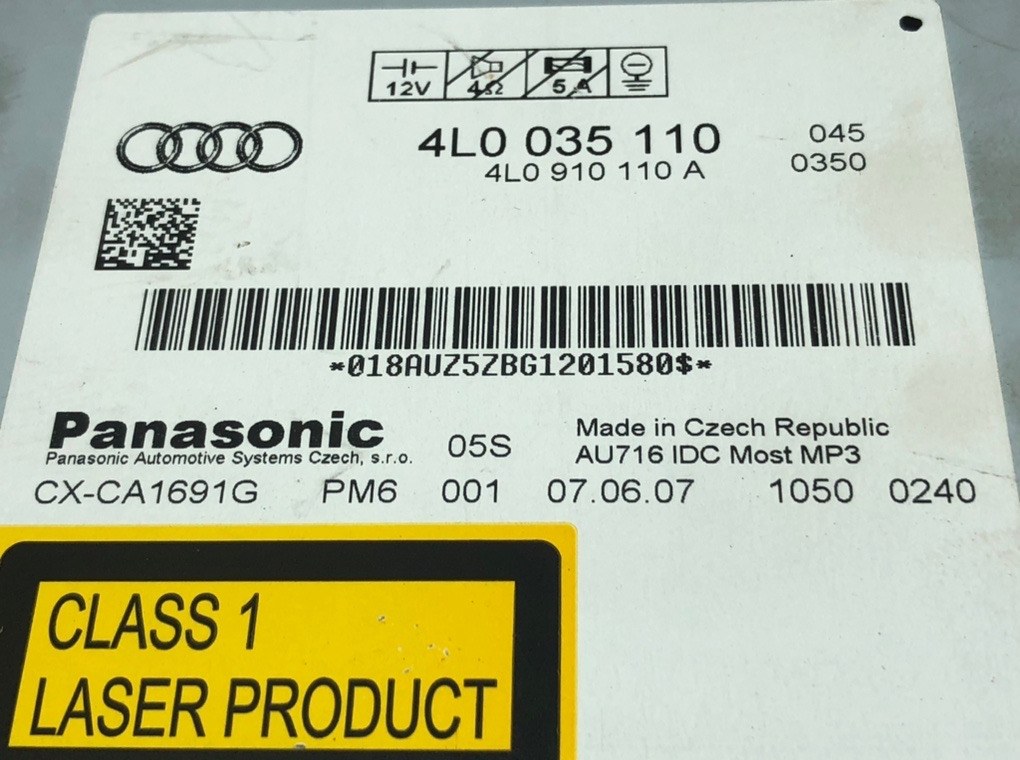 CD-чейнджер для Audi Q7, 2007 г. 3.0 TDi дизель б/у — фото 5