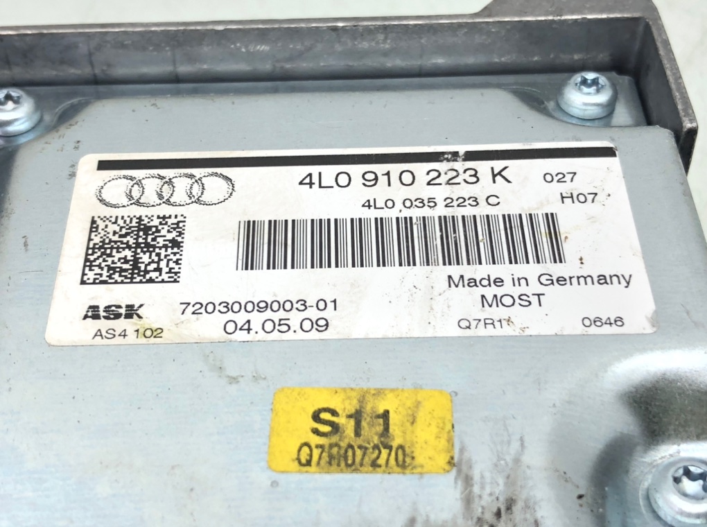 Усилитель музыкальный для Audi Q7, 2009 г. 3.0 TDi дизель б/у — фото 5
