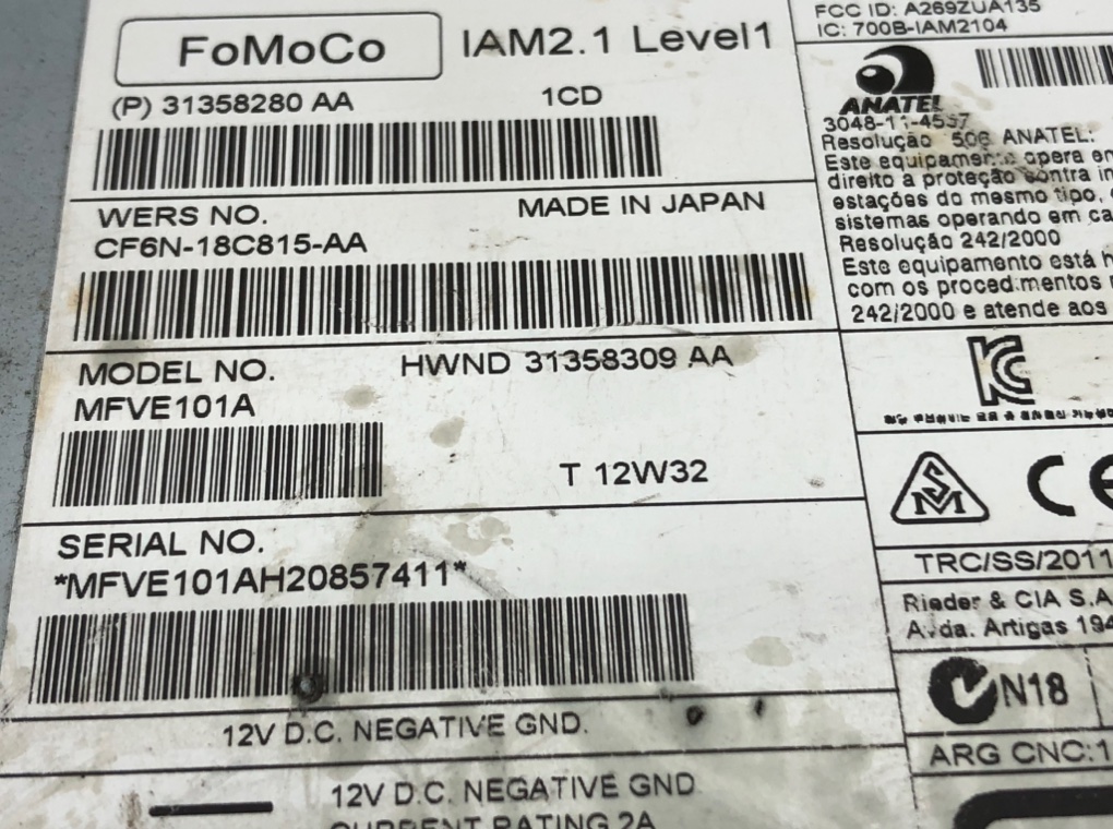 Магнитола для Volvo V40, 2013 г. 1.6 TD дизель б/у — фото 5