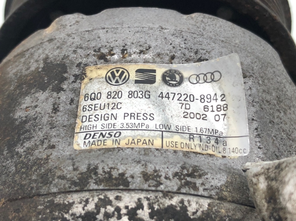 Компрессор кондиционера для Volkswagen Polo, 2002 г. 1.2 i бензин б/у — фото 5