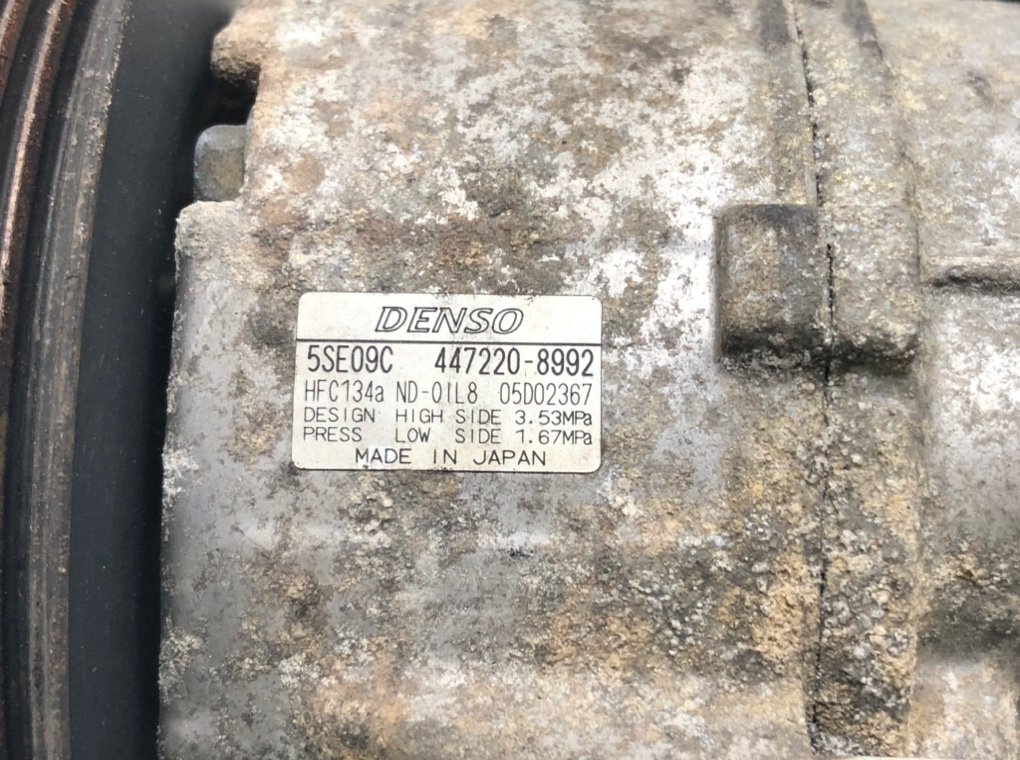Компрессор кондиционера для Toyota Yaris, 2002 г. 1.3 i бензин б/у — фото 6