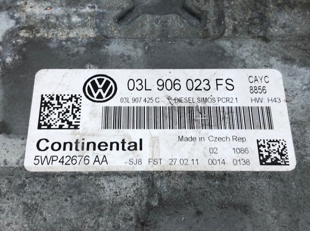 Блок управления двигателем для Volkswagen Passat, 2011 г. 1.6 TDi дизель б/у — фото 6