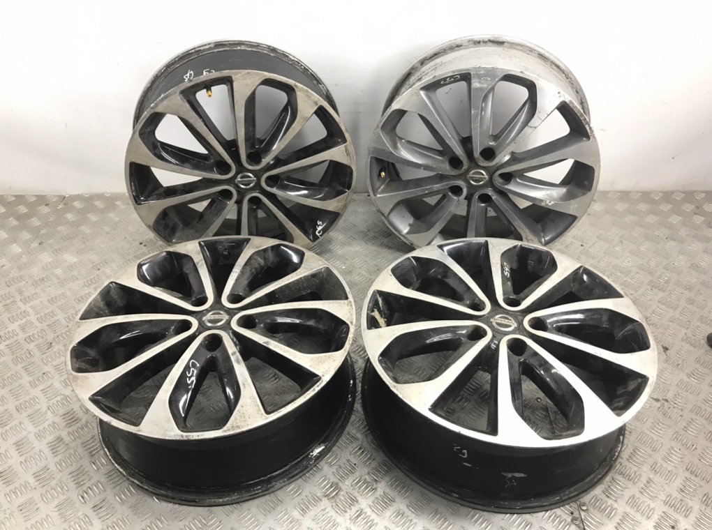 Диски литые R18 для Nissan Qashqai (6.5Jx18 5x114.3 ET40 DIA66.1) б/у — 4 шт.