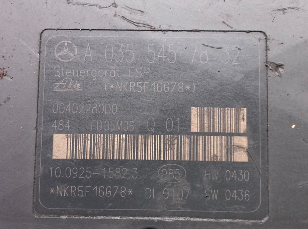 Блок ABS для Mercedes C W203, 2005 г. 2.2 CDi дизель б/у — фото 6