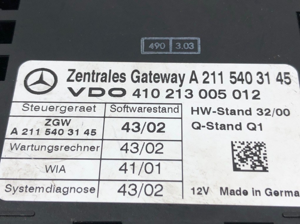Блок управления центральным замком для Mercedes E W211, 2003 г. 2.7 CDi дизель б/у — фото 5