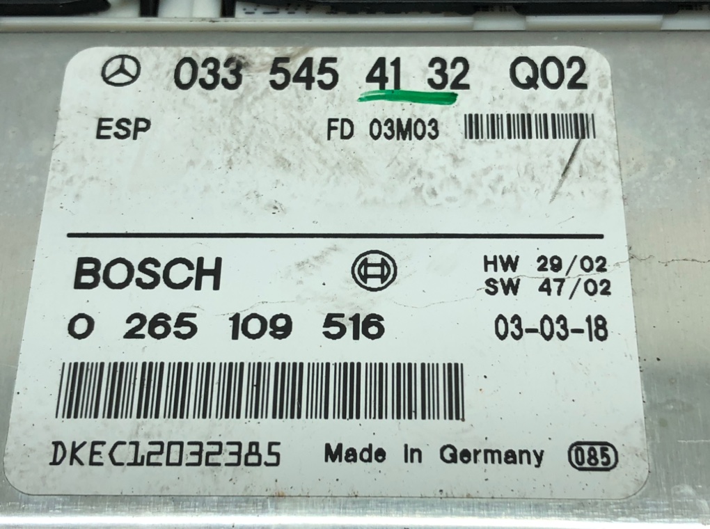 Блок управления ESP для Mercedes E W211, 2003 г. 2.7 CDi дизель б/у — фото 5