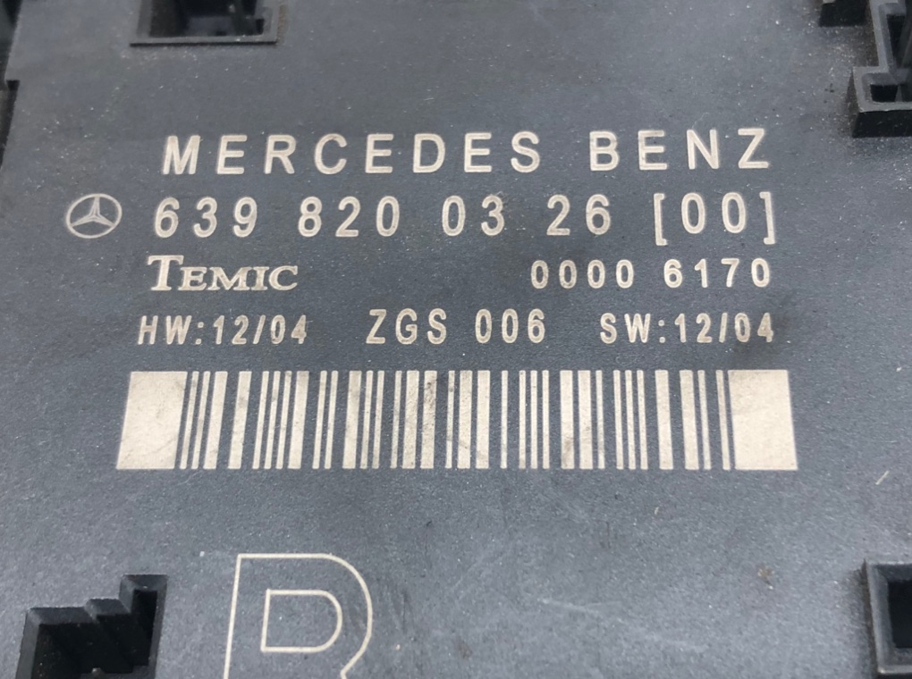 Блок управления двери для Mercedes Vito W639, 2006 г. 3.0 CDi дизель б/у — фото 5