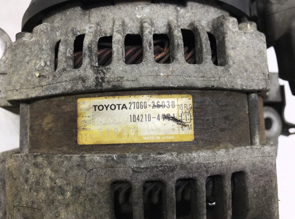Генератор для Toyota RAV4, 2008 г. 2.2 TD дизель б/у — фото 5