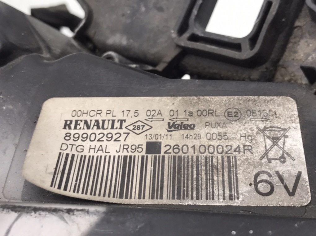 Фара правая для Renault Scenic, 2011 г. 1.6 i бензин б/у — фото 5
