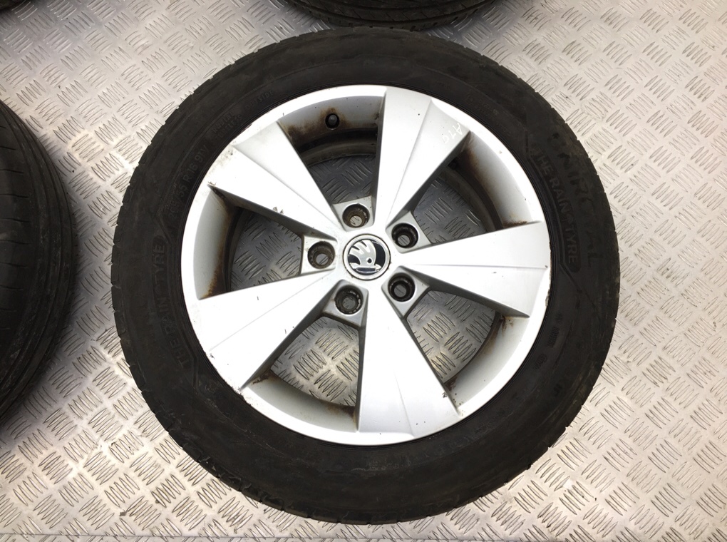 Диски литые R16 для Skoda Octavia (6.5Jx16 5x112 ET46 DIA57.1) б/у — 4 шт. — фото 3
