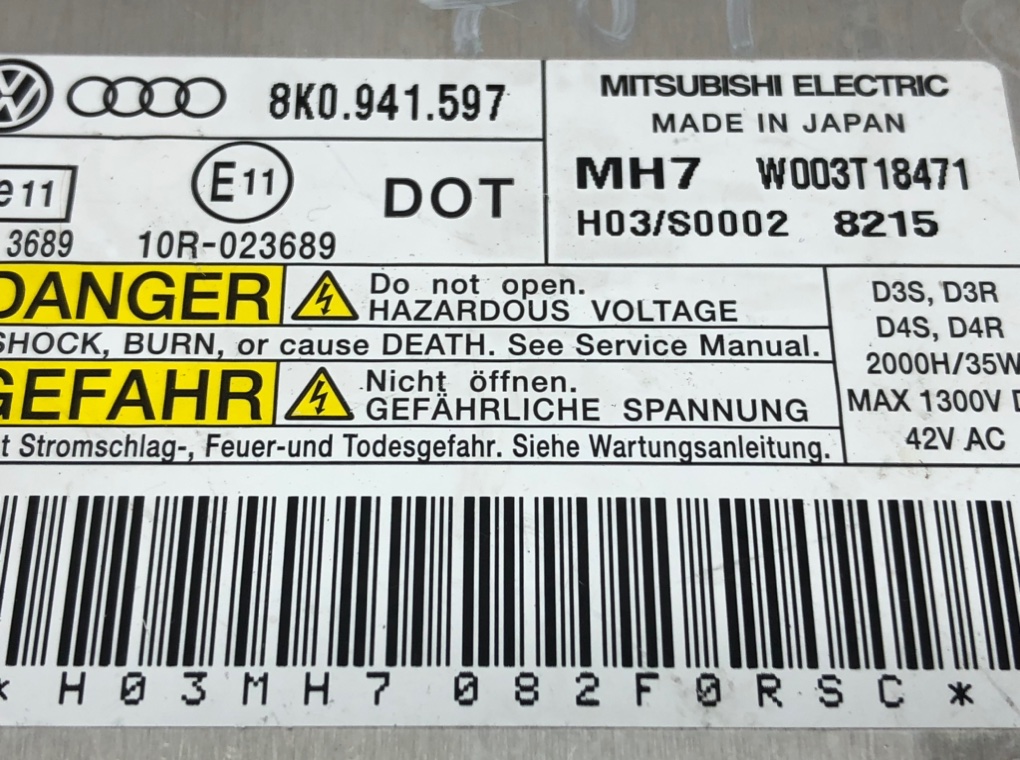 Блок розжига ксенона для Audi A5, 2008 г. 2.7 TDI дизель б/у — фото 5