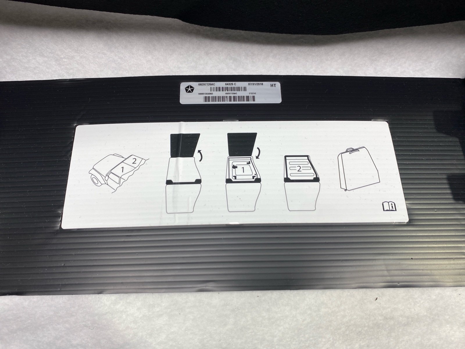 Крыша Wrangler RUBICON 2019 JL ABA-JL36L