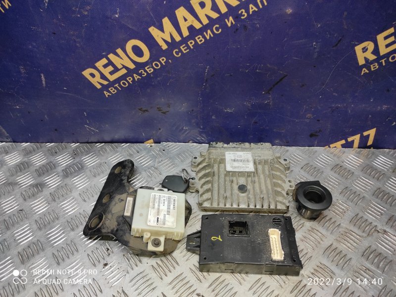 Блок управления двс комплект Renault Duster LE ADVENTURE (05.2014 - 05.2015) K9KE884 2012 (б/у)