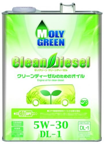 Масло моторное - 4 литра Moly Green Clean Diesel Dl-1 5W30