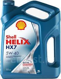Масло моторное - 4 литра Shell Helix Hx7 Sm Sn Cf 5W40