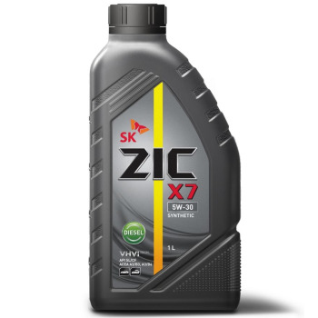 Масло моторное - 1 литр Zic X7 Sn C F Acea A3/B4 5W30