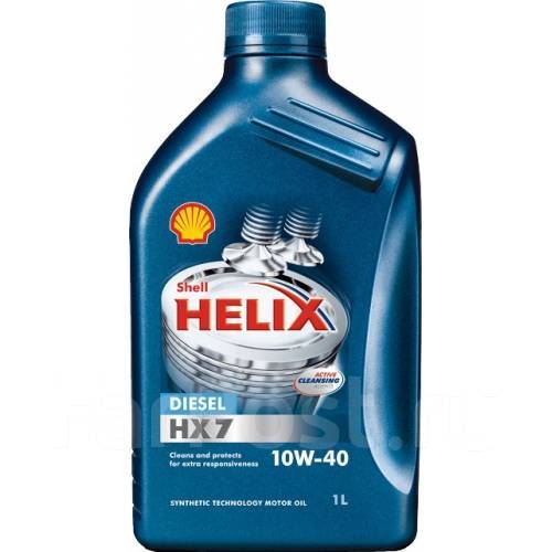 Масло моторное - 1 литр Масла И Технологические Жидкости Shell Helix Hx7 Diesel 10W-40
