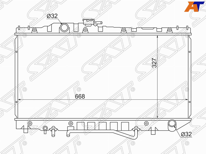 Радиатор охлаждения двигателя Toyota Corona ST171 4SFI