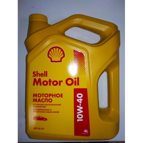 Масло моторное - 4 литра Shell Motor Oil Sl Cf 10W40