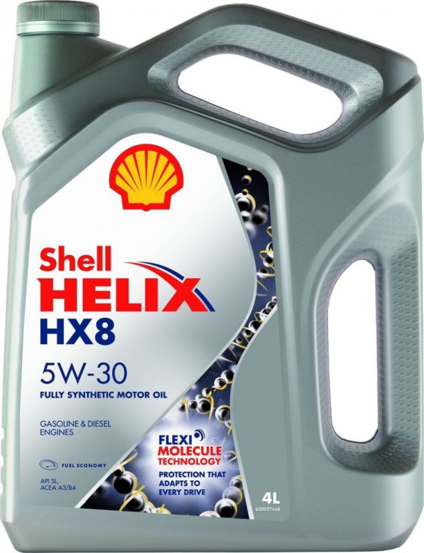 Масло моторное - 4 литра Shell Helix Hx8 Sl A3/В3 5W30