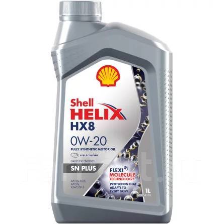 Масло моторное - 1 литр Shell Helix Hx8 Sn Gf-5 0W20