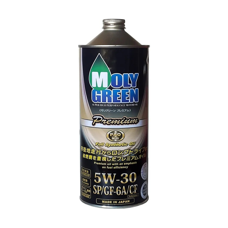 Масло моторное - 1 литр Moly Green Premium Black Sn Gf-6 5W30