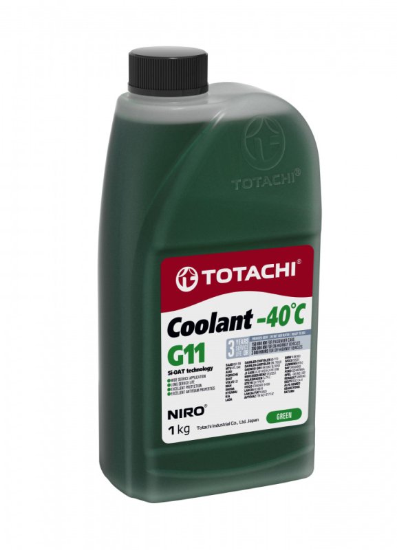 Антифриз - 1 литр Totachi Niro Coolant G11 -40C