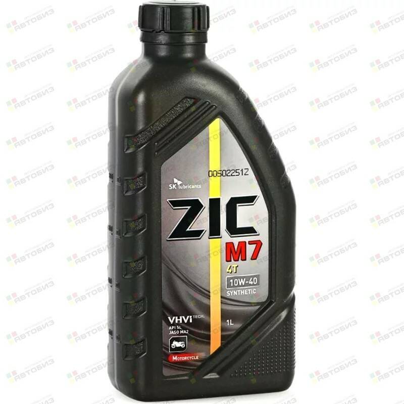 Масло моторное 4-х тактное - 1 литр Zic M7 10W40