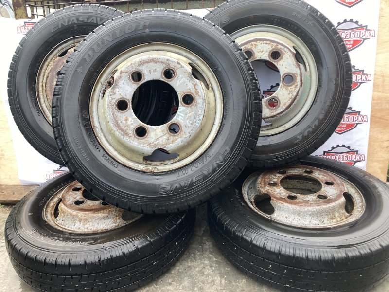 Комплект из 4-х колёс R14 / 175 / 80 ЯПОНИЯ DUNLOP ENASAVE 6х185 штамп. 100ET (б/у)