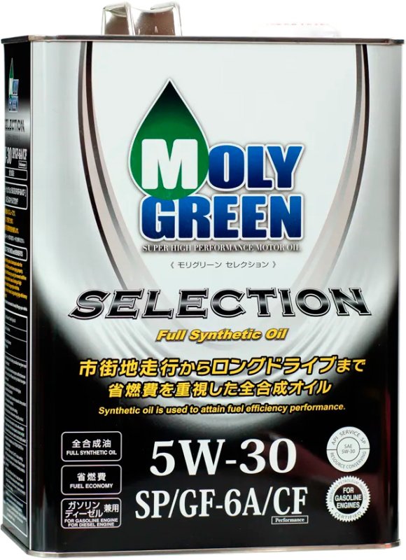 Масло моторное - 4 литра Moly Green Selection Sp Gf 5W30