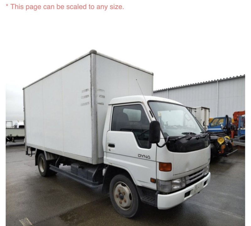 Автомобиль TOYOTA DYNA BU147 15BF 1998 года в разбор