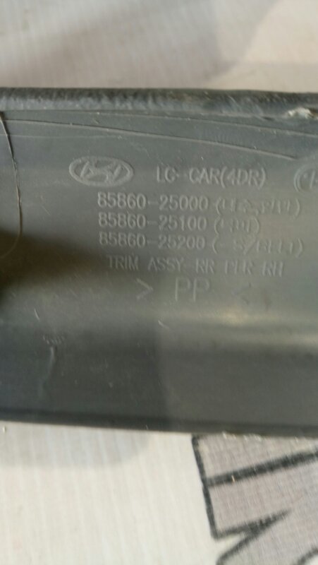 Обшивка стойки задняя правая HYUNDAI ACCENT LC2 G4EC-G Обшивка стойки задняя правая HYUNDAI ACCENT LC2 G4EC-G