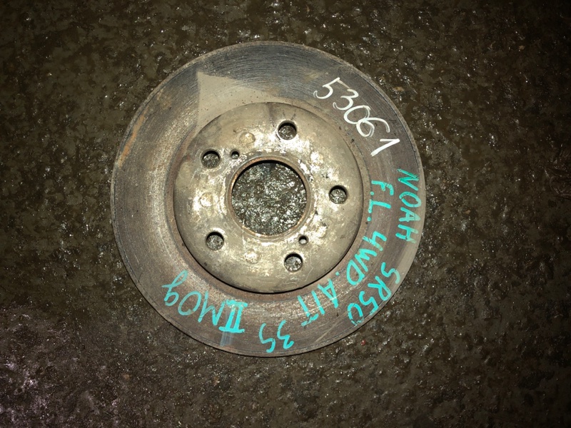 Тормозной диск Toyota Noah SR50 3SFE передний левый (б/у)