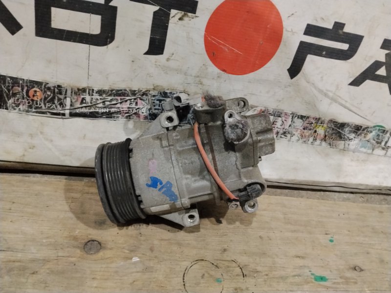 Компрессор кондиционера TOYOTA RACTIS SCP100 2SZFE 2007 (б/у)