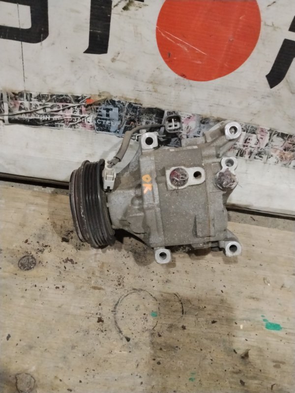 Компрессор кондиционера TOYOTA PORTE NNP11 1NZFE 2005 (б/у)