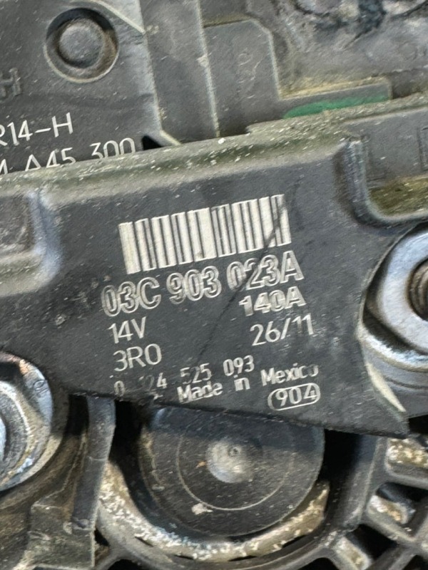Генератор Golf 6 2011 1.4 TSI CAX (122 л.с.)