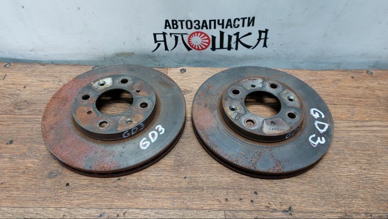 Диск тормозной Honda Fit GD2 L12A1 передний (б/у)