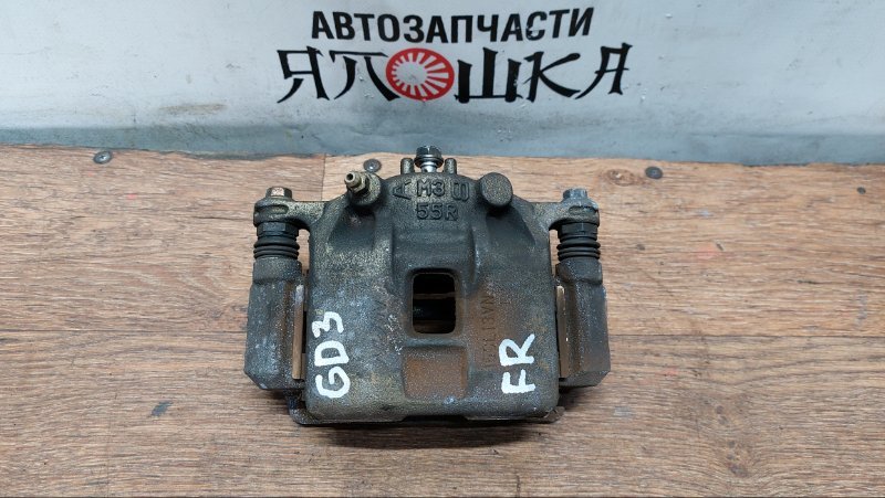 Суппорт тормозной Honda Fit Aria GD8 L12A1 передний правый (б/у)