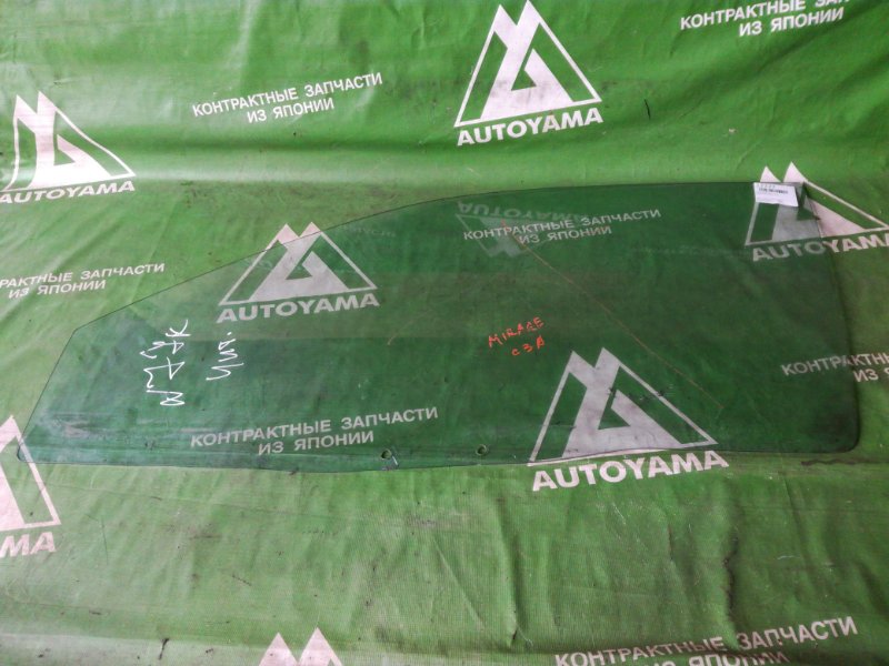 Стекло Mitsubishi Mirage CA3A переднее левое (б/у)