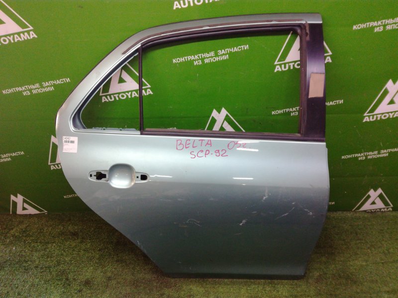 Дверь Toyota Belta SCP92 задняя правая (б/у)