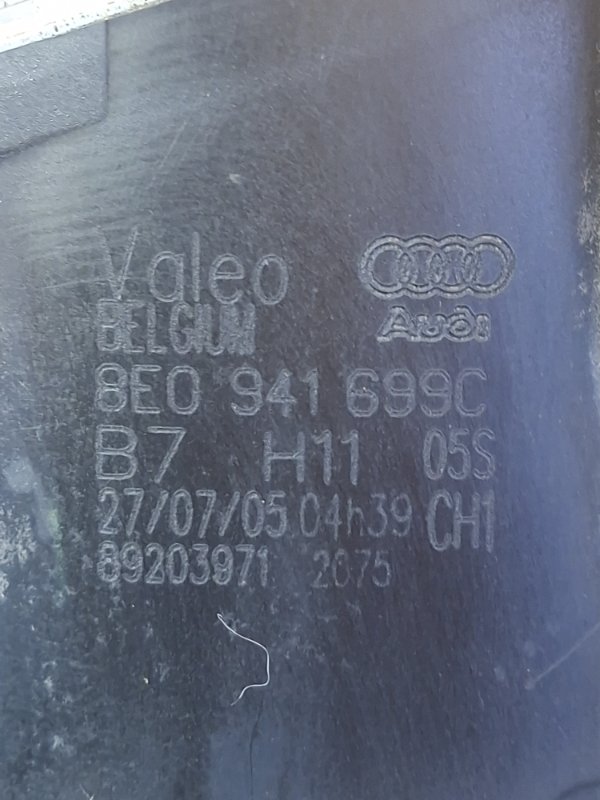 Туманка левая A4 2007 8EC ALT