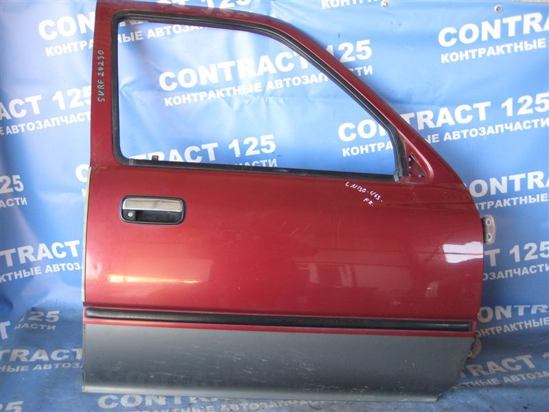 Дверь TOYOTA HILUX SURF LN130W 2L-TE 1991 передняя правая (б/у)